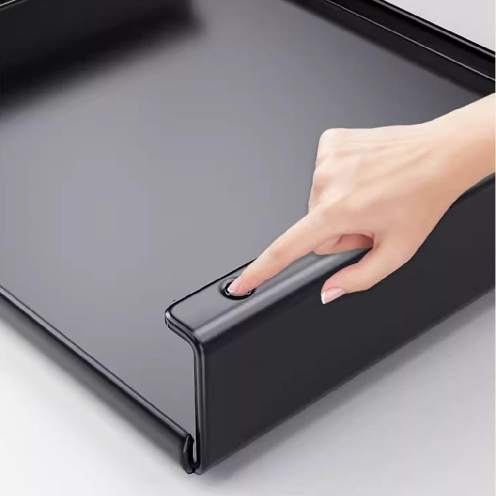 Gas Stove Cover Board 30 Inch L-Shaped Camping Kitchen Universal Plate Anti-Slip Design Rust-Proof(80x48x7cm)