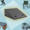 Curb ramp,Driveway ramp, 2' 3' 4' Rise Doorway Threshold Ramp, Heavy Duty Loading for Trailer Truck(H 18CM/7')