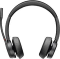 Poly - Voyager 4320 UC Wireless Headset (Plantronics) - Headphones with Boom Mic - Connect to PC/Mac via USB-C Bluetooth Adapter, Cell Phone via Bluetooth - Works with Teams, Zoom & More,Black