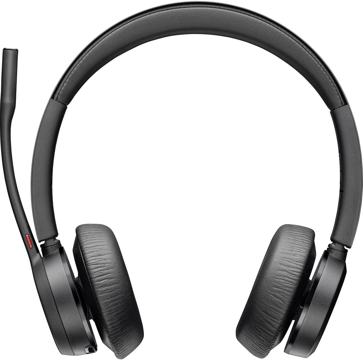 Poly - Voyager 4320 UC Wireless Headset (Plantronics) - Headphones with Boom Mic - Connect to PC/Mac via USB-C Bluetooth Adapter, Cell Phone via Bluetooth - Works with Teams, Zoom & More,Black