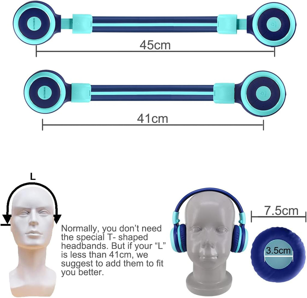SIMOLIO 4 Pack Wireless IR Headphones for Car DVD and 2 Bluetooth Headphones for Kids, Infrared Headphones Compatible with Honda Odyssey & uConnect VES & Dodge Grand Caravan & Chevy Suburban 2006