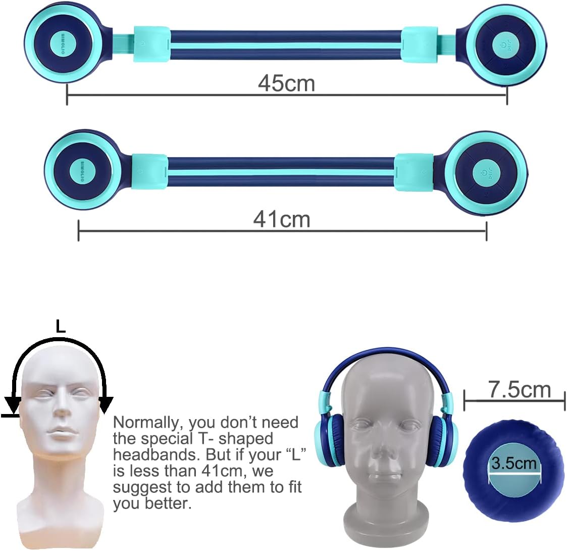 SIMOLIO 4 Pack Wireless IR Headphones for Car DVD and 2 Bluetooth Headphones for Kids, Infrared Headphones Compatible with Honda Odyssey & uConnect VES & Dodge Grand Caravan & Chevy Suburban 2006