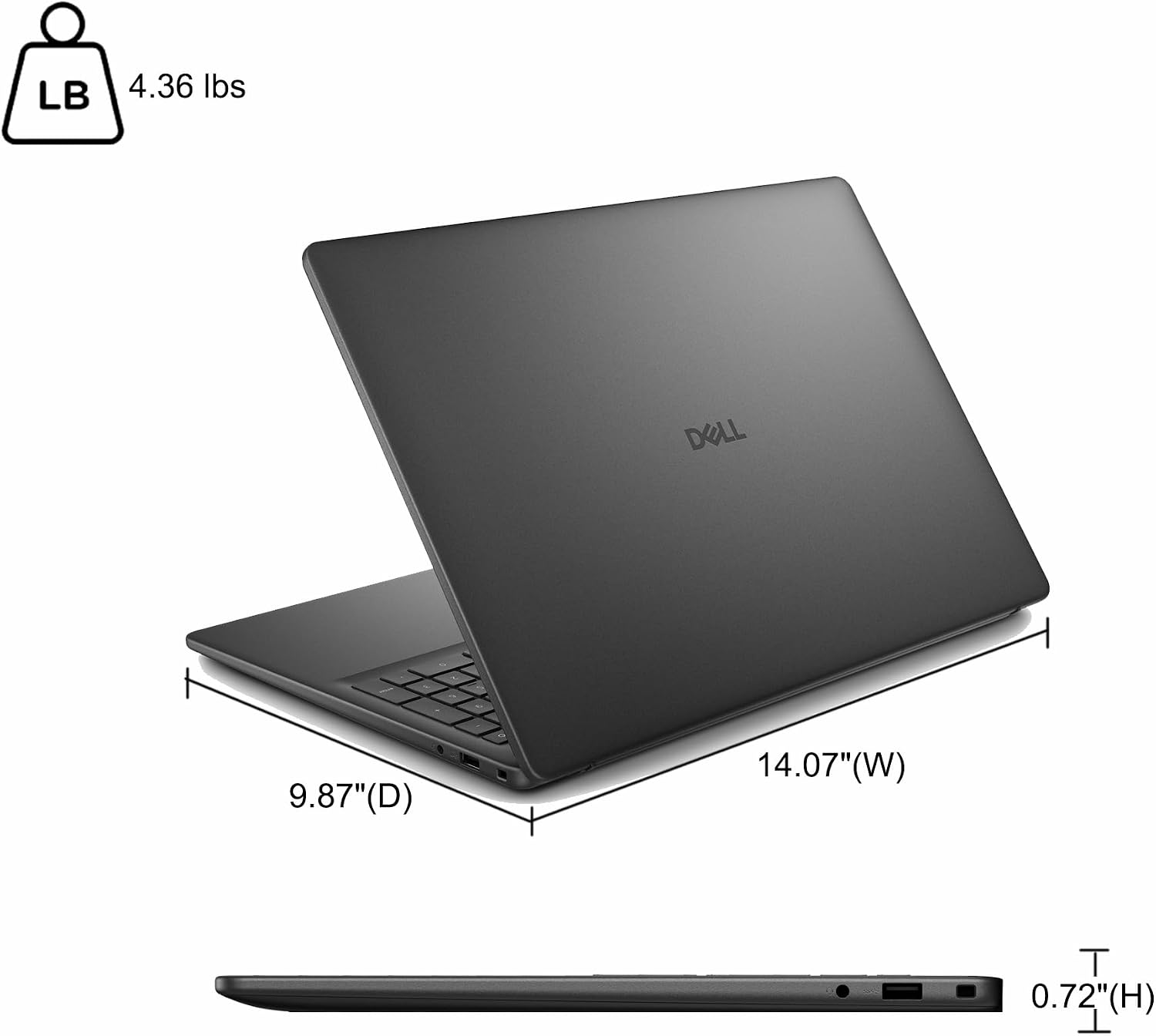 Dell 16 Laptop 16' WUXGA Touchscreen AMD 8-core Ryzen 7 250 64GB DDR5 1TB SSD Backlit ExpressCharge Wi-Fi6 for Creator Designer Business Professional Work Win11Pro