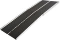 7' Portable Wheelchair Ramp for Home Steps, 600 lb, Scooter, Silver Spring
