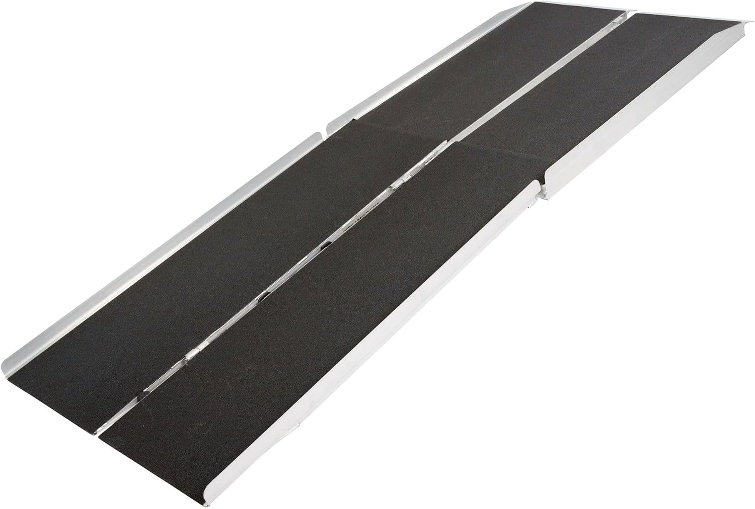 7' Portable Wheelchair Ramp for Home Steps, 600 lb, Scooter, Silver Spring