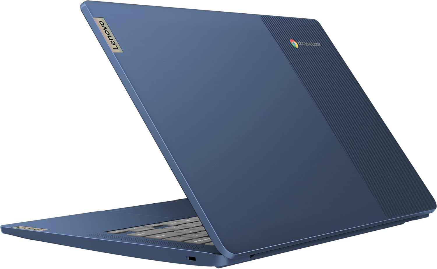 Lenovo IdeaPad Slim 3 14' Chromebook Laptop (14' FHD Touchscreen, 8-Core MediaTek Kompanio 520, 4GB RAM, 128GB(64GB eMMC+64GB SD)), Webcam, 13.5-Hrs Long-Battery Life, IST Card, Chrome OS, Abyss Blue