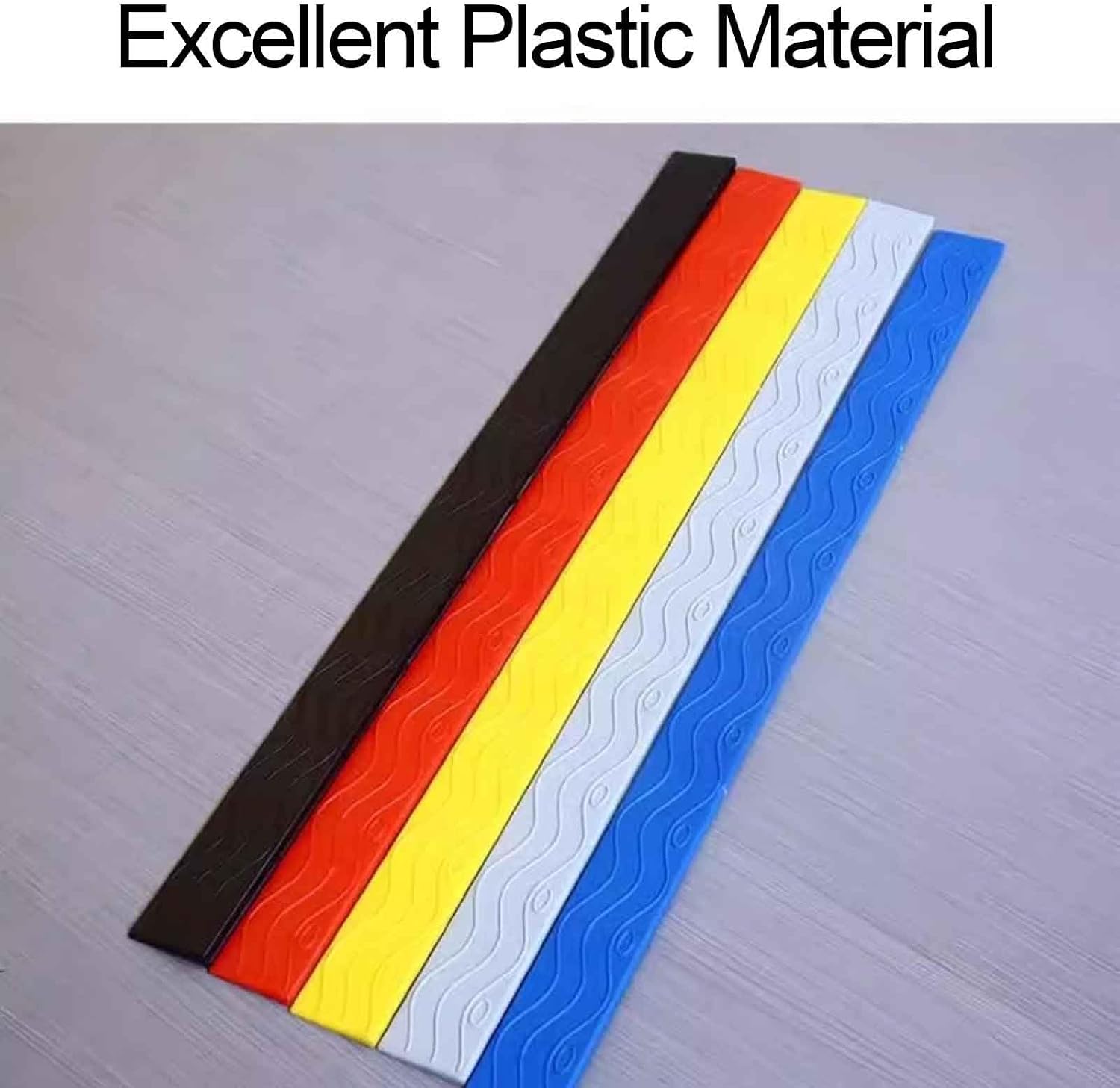 Ramp for Wheelchair for Home Steps, Door Ramp, Threshold Ramp, for Home, Vehicles, Trolleys, Can Be Cut, Simple to Install,Black-3.1x0.9in/8x2.5cm