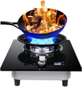 41cm Gas Stove,5.2KW Gas Cooktop 1 Burner,Kitchen Counter Top Stove,Independent Timer Both Sides,with Flameout Protection,for Home Kitchen(NG)