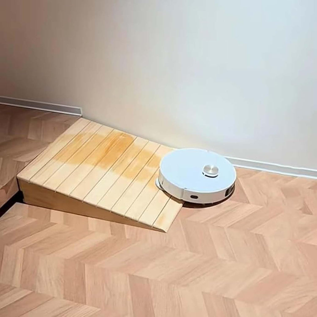 Portable Threshold Ramps 19.7x31.5x7.1in, Wooden Threshold Ramps, Portable Access Ramps, Barrier-Free Lightweight, for Wheelchair Scooter Walkers Car Motorcycle