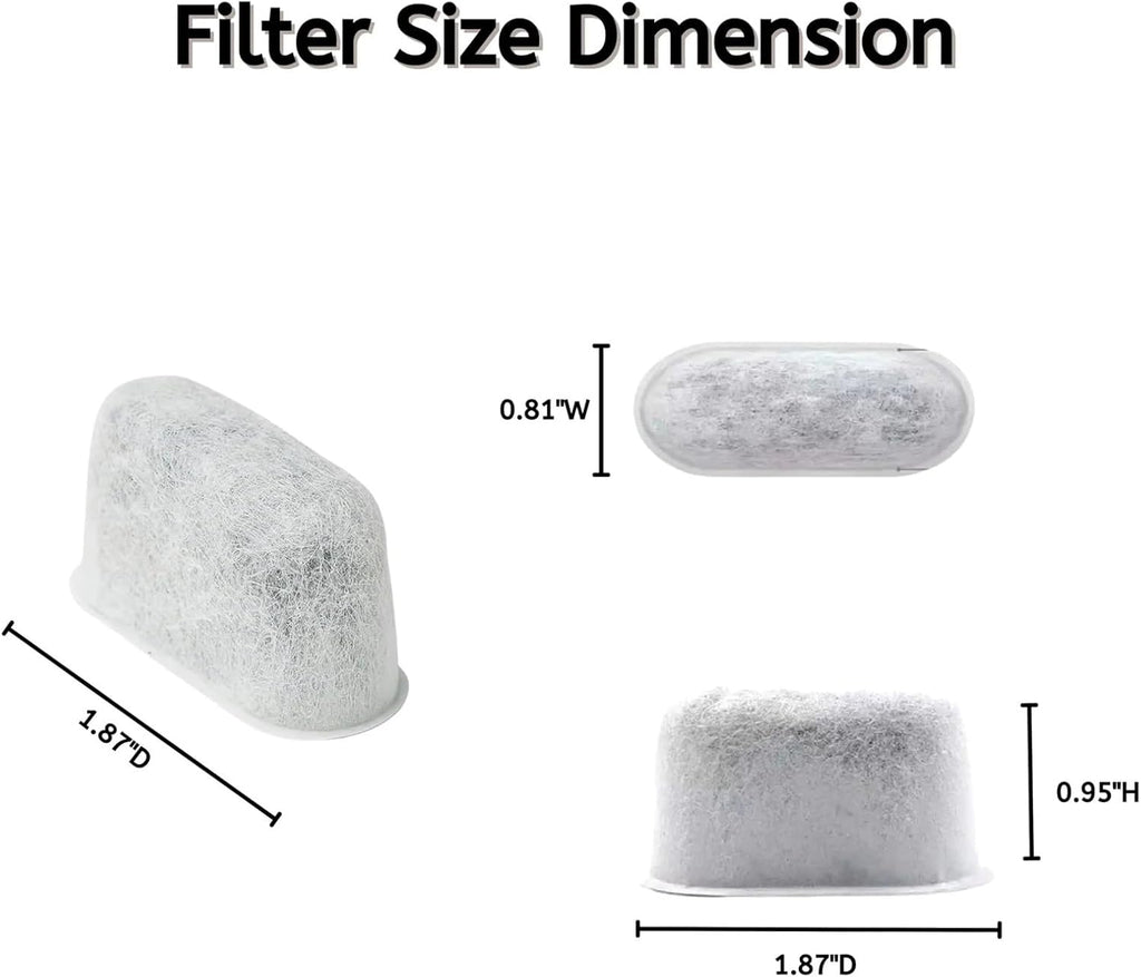 2-96 Pack Replacement Charcoal Filter，Compatible For Breville，BWF100 Coffee Machine Accessory(96pcs)