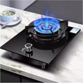 Gas Stove with 1 Burner,5.2KW Camping Gas Cooker,Gas/LP Gas Conversion Stove,Tempered Glass Cast Iron Pot Rack,with Flameout Protection,for Home Kitchen(LPG)