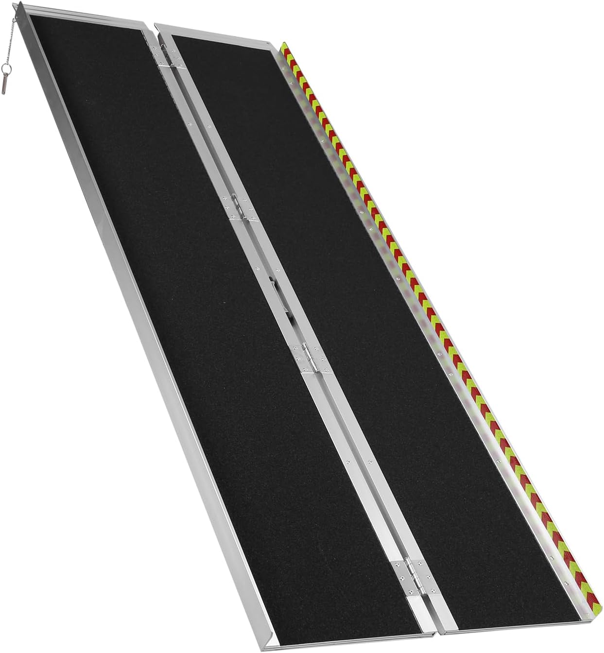 Generic Portable Wheelchair Ramp Aluminum Folding Door Threshold Wheelchair Ramp Wheel Chair Ramp for Home Steps Stairs Entry Threshold Doorways
