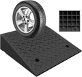 Portable Curb Ramps Heavy Duty Rubber Threshold Ramp Loading Ramp Car Curb Ramp Driveway Ramp for Car Doorways Bike Motorcycle(19.7x19.7x7.5in)