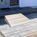 JYDQM Portable Driveway Ramp 8' 7' 6' 5' Rise Wood Threshold Ramp for Front Door Steps, Curb Ramps for Lawn Mower Motorcycle Wheelchair Walker, w/Anti-Slip Surface(Size:80x50x20cm/31.5x19.7x8in)