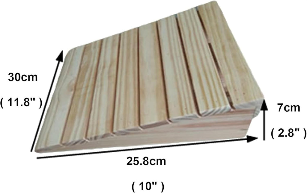 Ramps Threshold Ramp, Ramps Wooden Access for A Door Sill Outdoor Steps, 2.7' - 5.9' Rise, Threshold for Small Pets, Motorcycles, Doorways Slope(25.8x30x7cm/10x11.8x2.7)