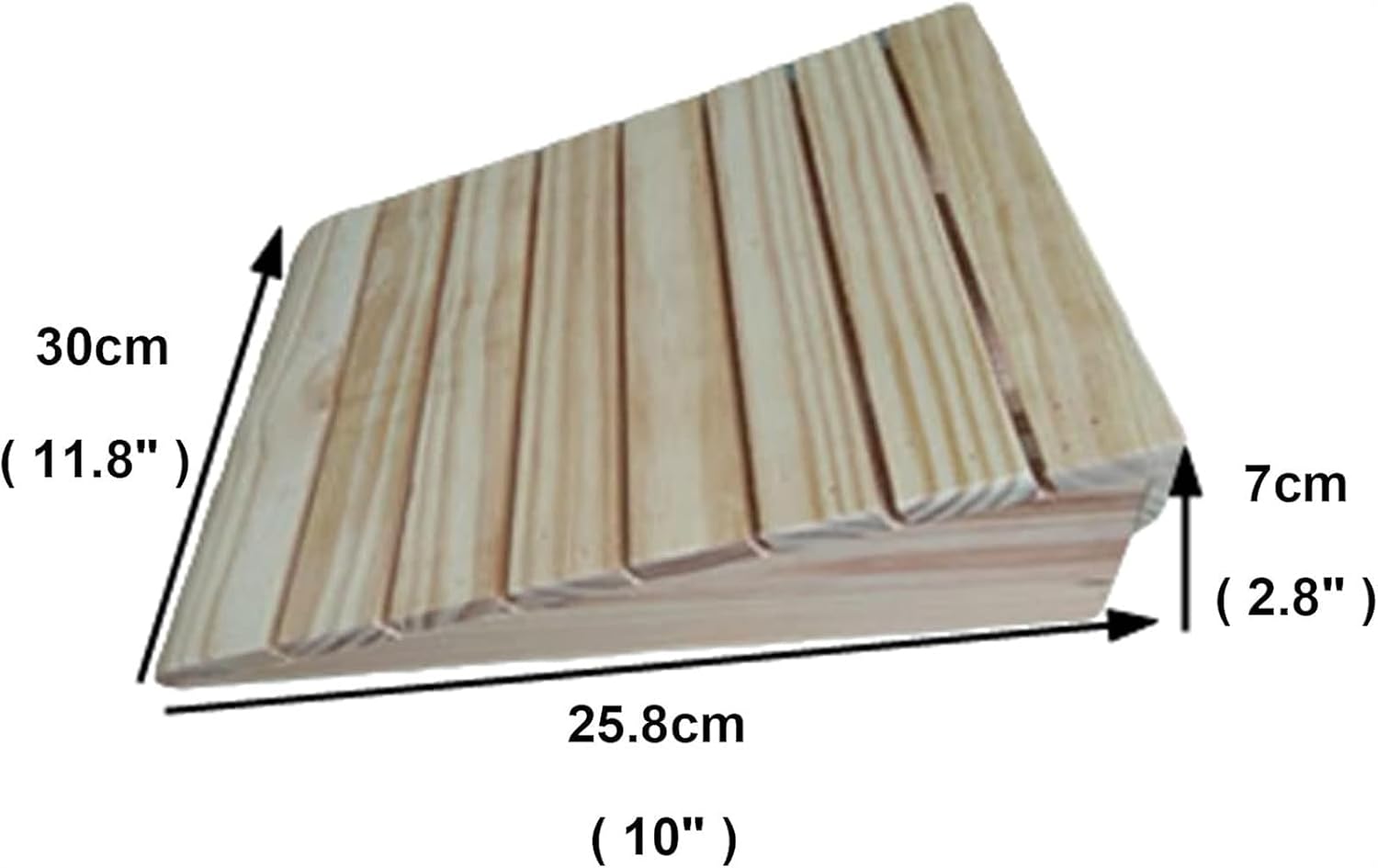 Ramps Threshold Ramp, Ramps Wooden Access for A Door Sill Outdoor Steps, 2.7' - 5.9' Rise, Threshold for Small Pets, Motorcycles, Doorways Slope(25.8x30x7cm/10x11.8x2.7)