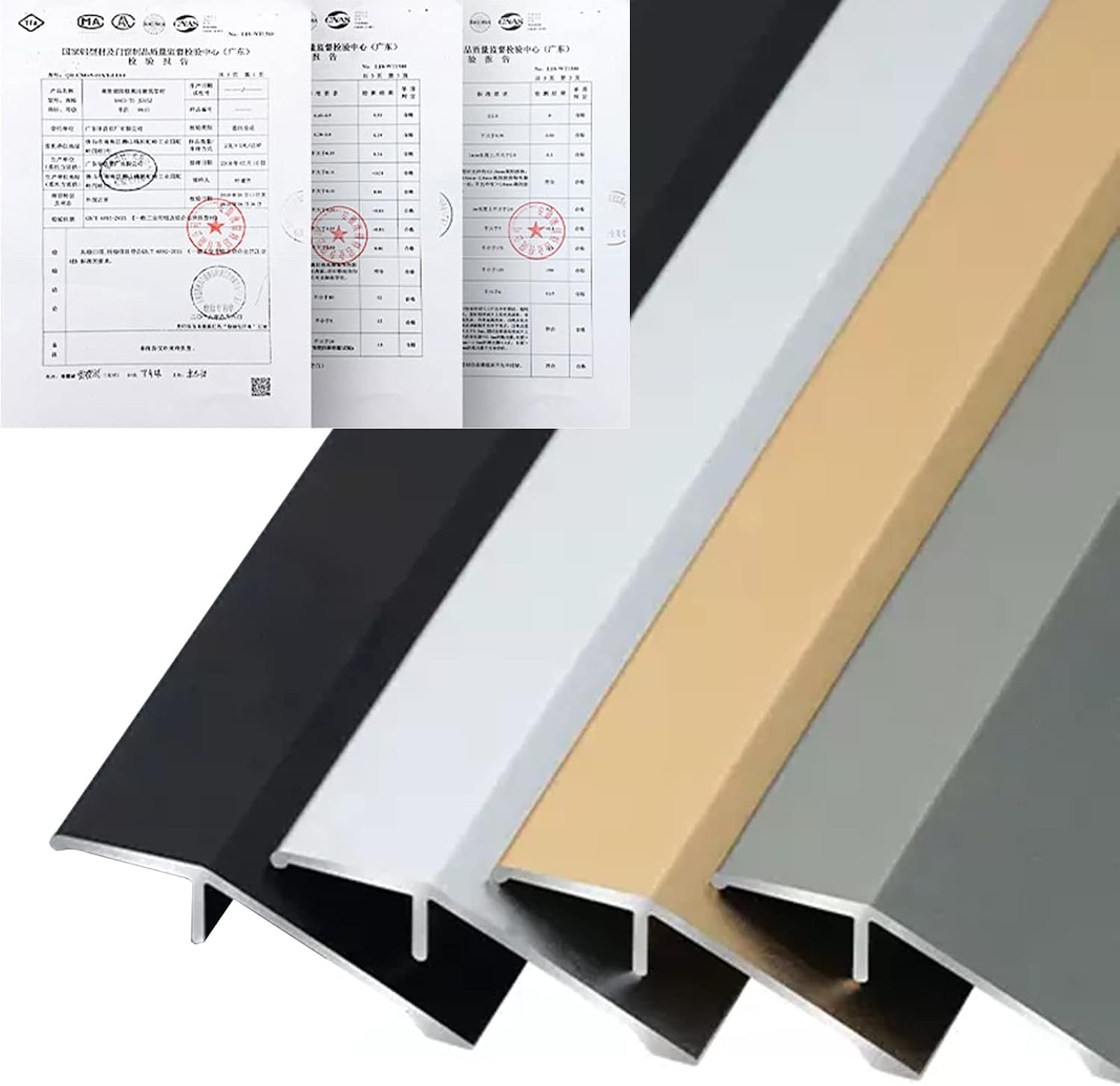 Carpet Transition Strip,Doorway Floor Transition Strip Carpet to Tile, 3.5cm Wide Entry Thresholds Ramp, Aluminum Edge Trim for Kitchen Bedroom Bathroom, Red