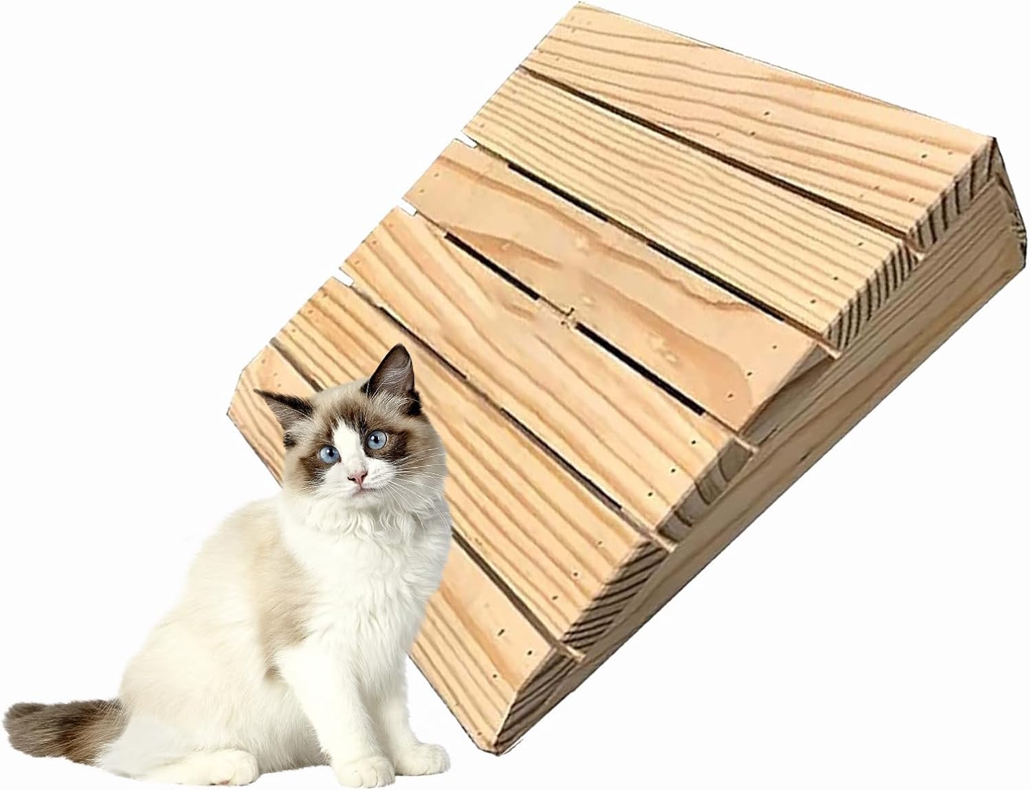Rise Doorway Ramp 19.7x12x3in, Outdoor Curb Ramp, Portable Wooden Doorway Ramp, Portable Mobile Threshold Rise Ramps, Easily Carried, for Home/Garden Step/Sheds Doors
