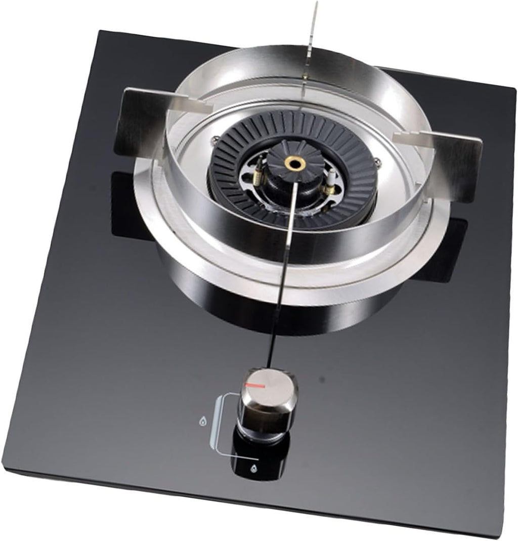 Gas Stove,Tempered Glass Gas Cooktop,1 Burners with Thermocouple Protection,NG/LPG Convertible,Suitable for Home and Commercial Use,5.2KW/17742.4BTU (Color : NG)