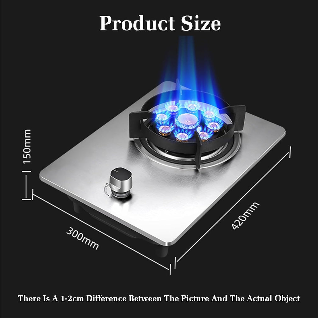 Gas Stove Single Burner,Kitchen Counter Top Stove 5.2KW Gas,Gas/LP Gas Conversion Stove,with Flameout Protection,for Home Kitchen(LPG)