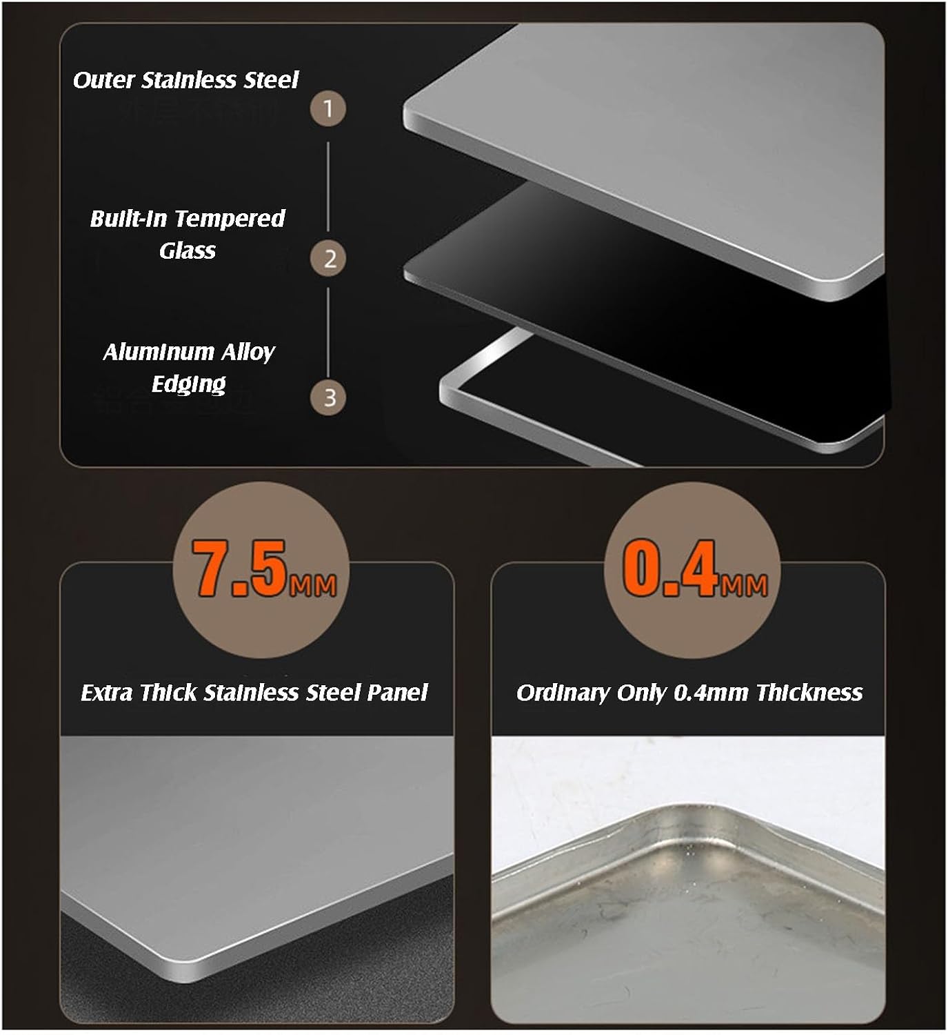 Propane Gas Stove,Single Burner Propane Stove,Max 15354BTU with Pulse Electronic Ignition Stainless Steel Suitable for Apartments Kitchens and More