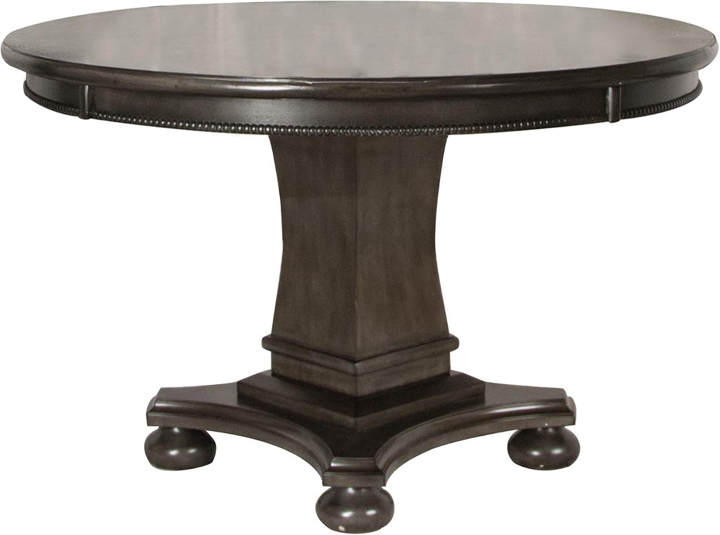 Sunset Trading Vegas Dining and Poker Table, 2 in 1 Game, Gray/Black/Off-white