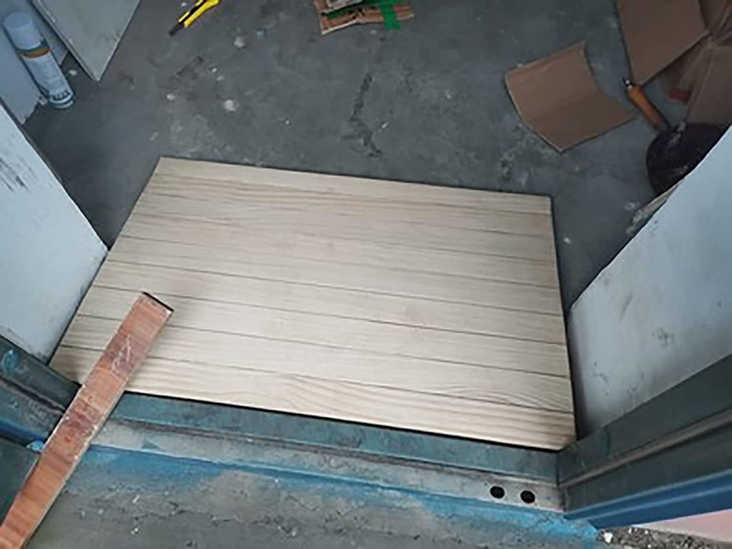 Wooden Transition Ramp for Front/Back Door Steps, Porch Entrance Threshold Ramps (Size : 9cm/3.5inch)