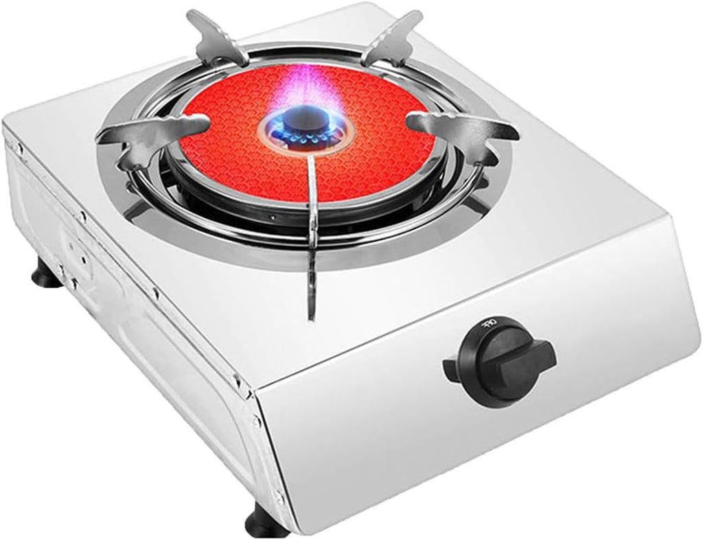 Single Burner Propane Stove,Portable Gas Propane Stove 1 Burner,Home Kitchen with Flameout Protection,for Indoor and Outdoor Kitchen Cooking