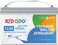 Redodo 12V 100Ah Lithium LiFePO4 Battery, Low-Temp Protection, Built-in 100A BMS, 10-Year Lifetime, Perfect for Cold Areas, Trolling Motor, Boat, RV, Off Grid
