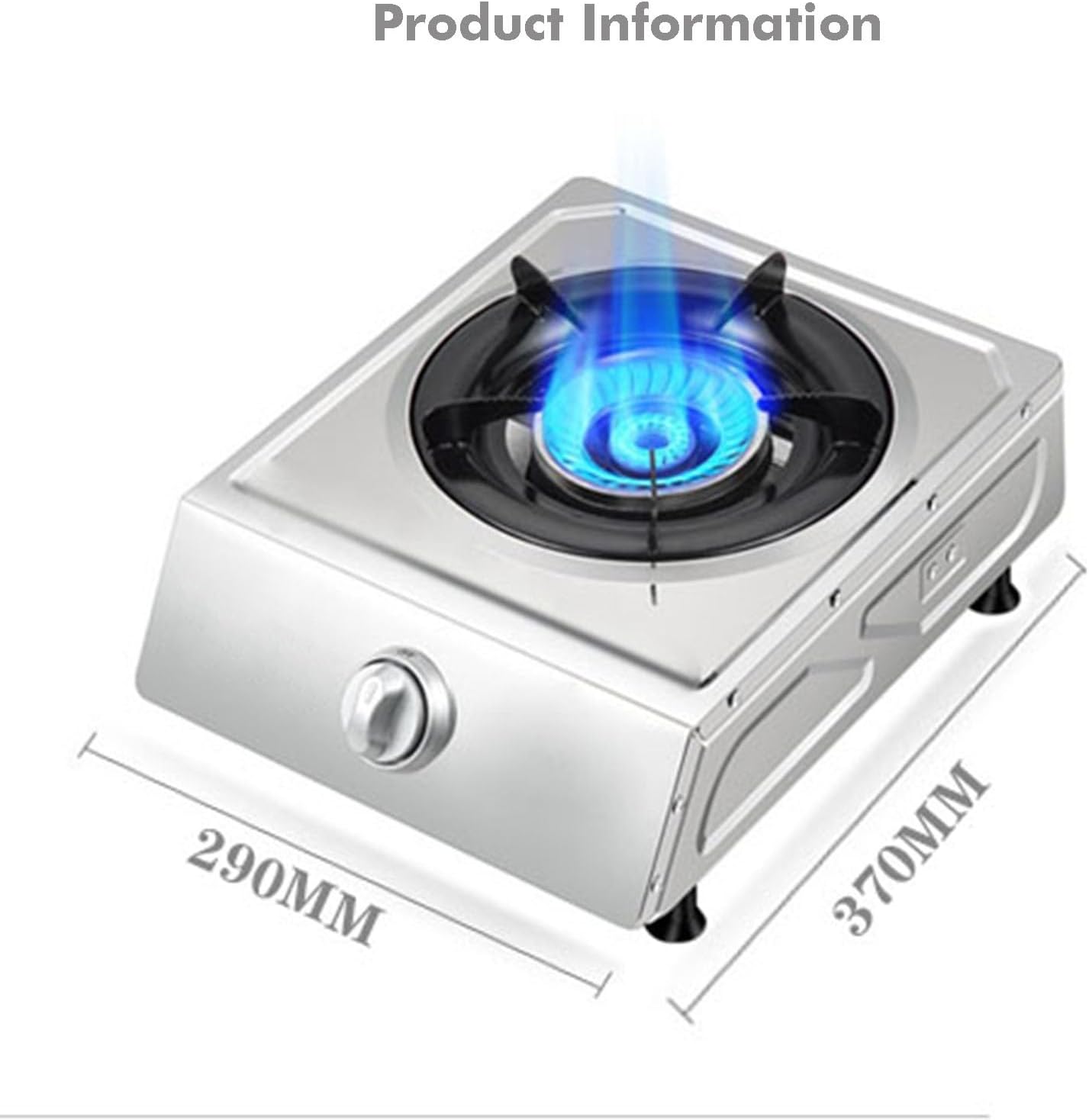 Portable Gas Stove,Cassette Stove,Max 17060BTU Single Burner Cassette Stove Piezo-Ceramic Ignition for Car Travel Home and Apartment (Color : LPG, Size : Style 1)