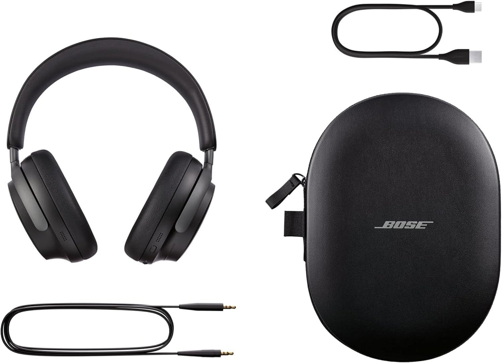 Bose QuietComfort Ultra Wireless Noise Cancelling Headphones with Spatial Audio, Black (Renewed Premium)