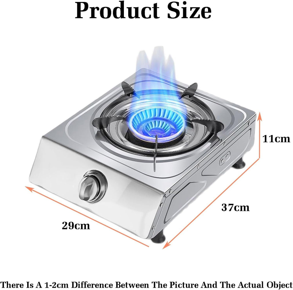 37cm Gas Stove,Single Burner,5.2KW Gas Stove,Gas/LP Gas Conversion Stove,with Flameout Protection,for Home Kitchen(LPG)
