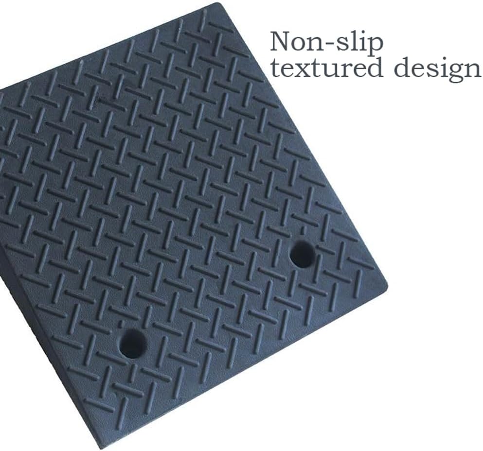 Rubber Driveway Curb Ramp, Heavy Duty Shed & Threshold Ramp, Slope Ramp for Vehicles Cars Bike Scooter Wheelchairs Pet Mobility (Size : Height 11cm (4.3inch))