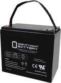 ML55-12INT -12 Volt 55 AH, Internal Thread (INT) Terminal, Rechargeable SLA AGM Battery