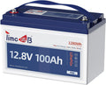 Timeusb 12V 100Ah LiFePO4 Battery, Group31 Lithium Battery Built-in 100A BMS,15000+ Deep Cycles Lithium Iron Phosphate Batteries for Travel Trailer, Motorhome, Trolling Motor, Solar