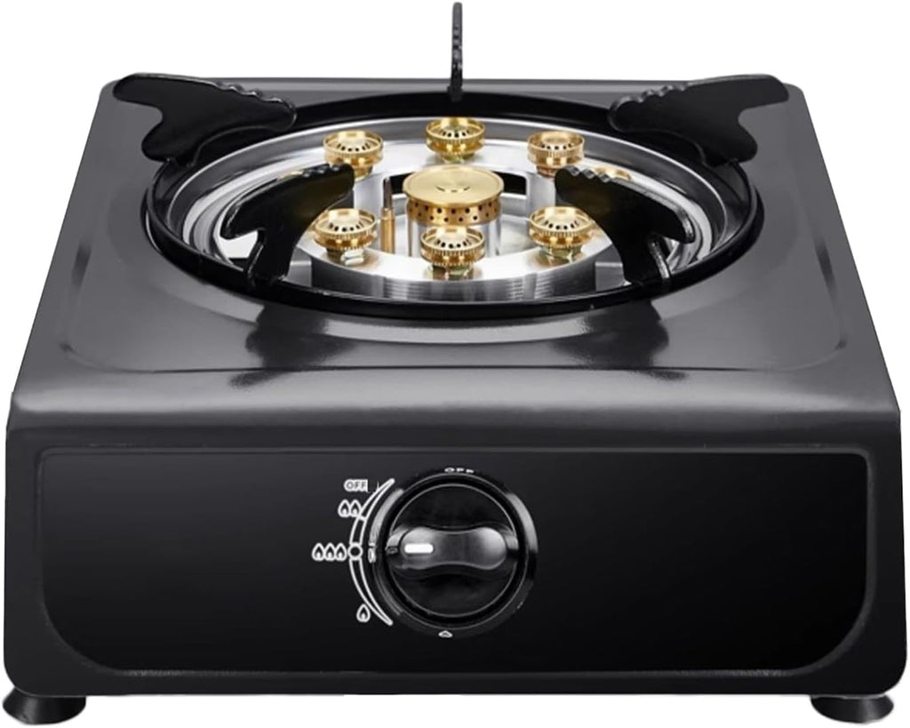 Gas Cooker,5.2kW Liquefied Natural Gas Table Stove,Stainless Steel Single-Burner,for Home Restaurant Canteen(NG)