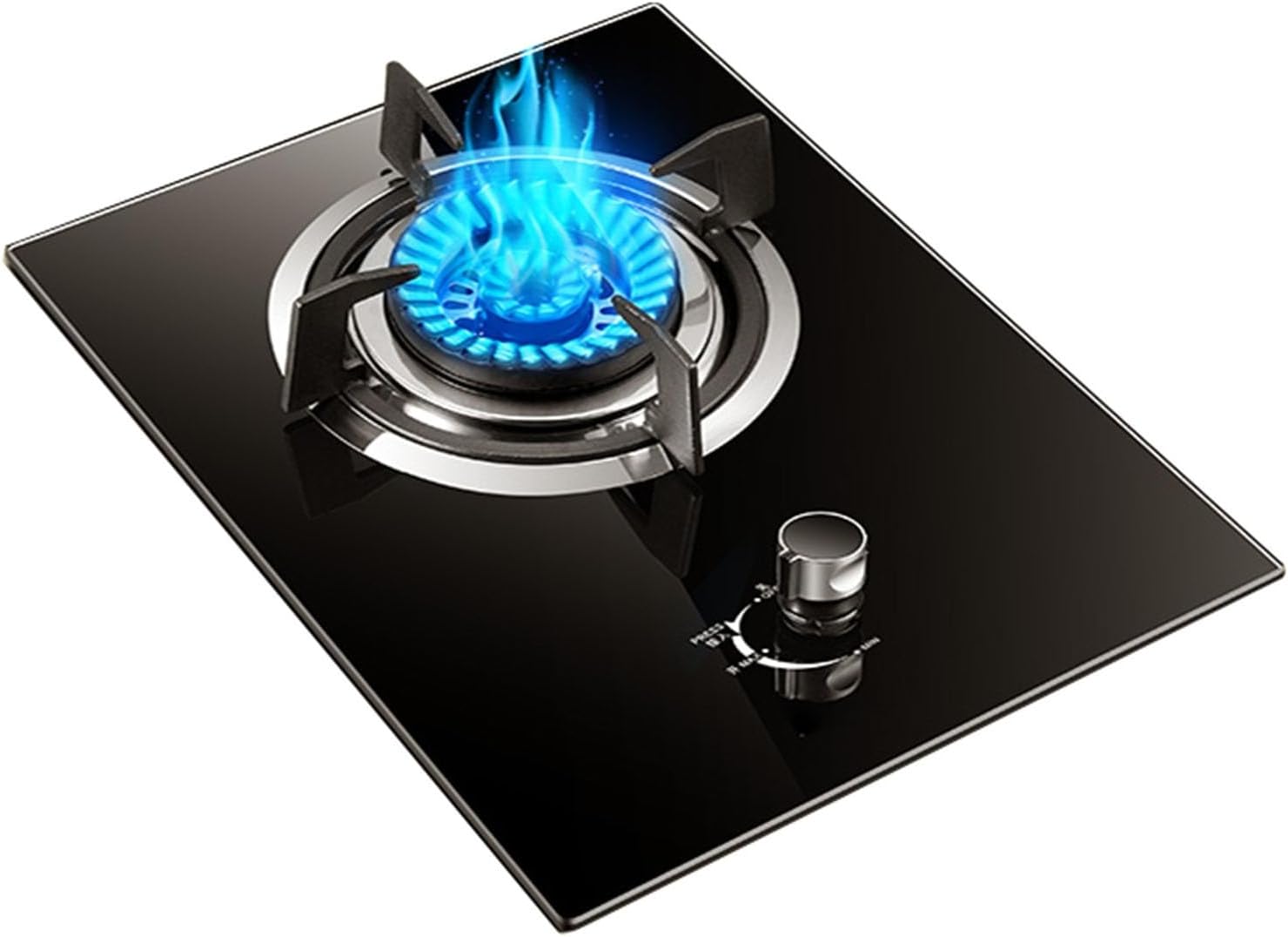 Portable Gas Stove,1 Burner Propane Stove,Max 16377.6BTU with Pulse Electronic Ignition for Indoor Kitchen, Open Kitchen and Apartment (Color : Black, Size : LPG)
