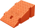 Portable Doorway Ramp Threshold Ramp Plastic 6/7 in Rise, Outdoor Front Door Entry Ramps for Elderly Toddlers Pets, Sturdy Wheelchair Ramp Curb Slope, Load 2 Ton(Color:Orange,Size:25x45x19(9.8x17.7x7.
