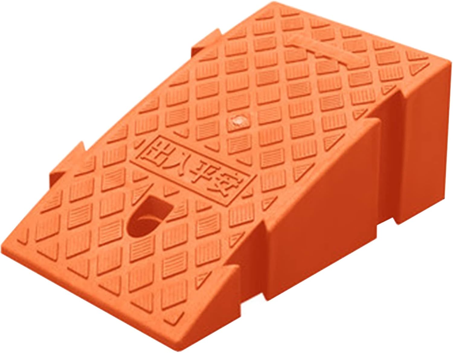 Portable Doorway Ramp Threshold Ramp Plastic 6/7 in Rise, Outdoor Front Door Entry Ramps for Elderly Toddlers Pets, Sturdy Wheelchair Ramp Curb Slope, Load 2 Ton(Color:Orange,Size:25x45x19(9.8x17.7x7.