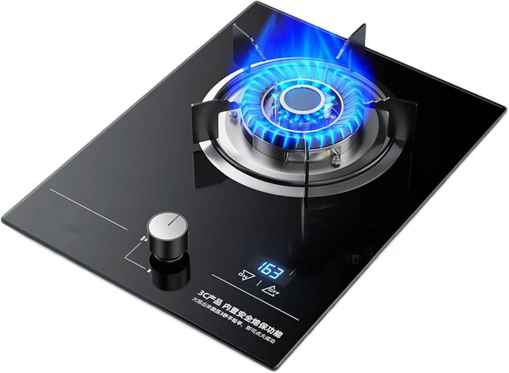 Propane Gas Stove,Desktop Propane Gas Stove,Tempered Glass Single Burner Propane Stove,Max 16377.6BTU Suitable for Kitchens,Apartments and More