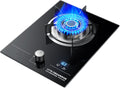 Propane Gas Stove,Desktop Propane Gas Stove,Tempered Glass Single Burner Propane Stove,Max 16377.6BTU Suitable for Kitchens,Apartments and More