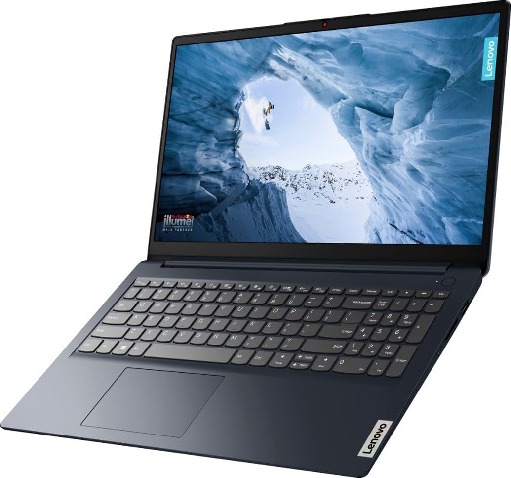Lenovo Ideapad 1 Laptop, 15.6' FHD (1920x1080) Touch Display, AMD Ryzen 5 7520U, 8GB RAM 512GB SSD, AMD Radeon 610M, WiFi6 Bluetooth, Long Battery Life, Win11, Abyss Blue, 2TB Flash Drive, W/GaLiMu