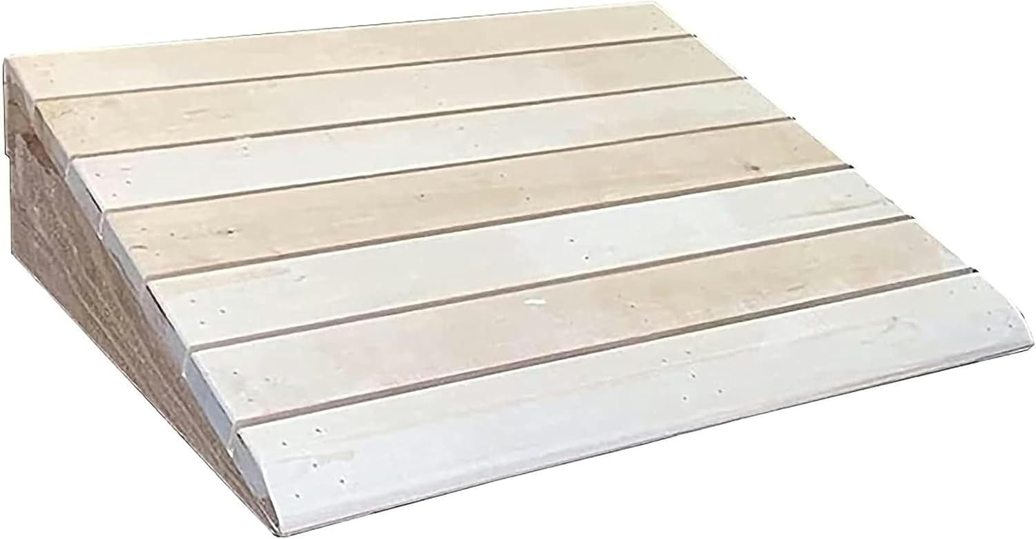 Wheelchair Ramp, Non-Slip Wooden Handicap Ramp, Portable Entry Ramps Door Threshold Ramps Wheel Chair Ramp for Home Steps, Scooter, Car, Doorways, Curbs, Stairs
