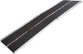 10' Portable Wheelchair Ramp for Home Steps & Entry, 600 lb Capacity, Folding, Non-Slip, for Scooter, Walker, Rollator, Silver Spring