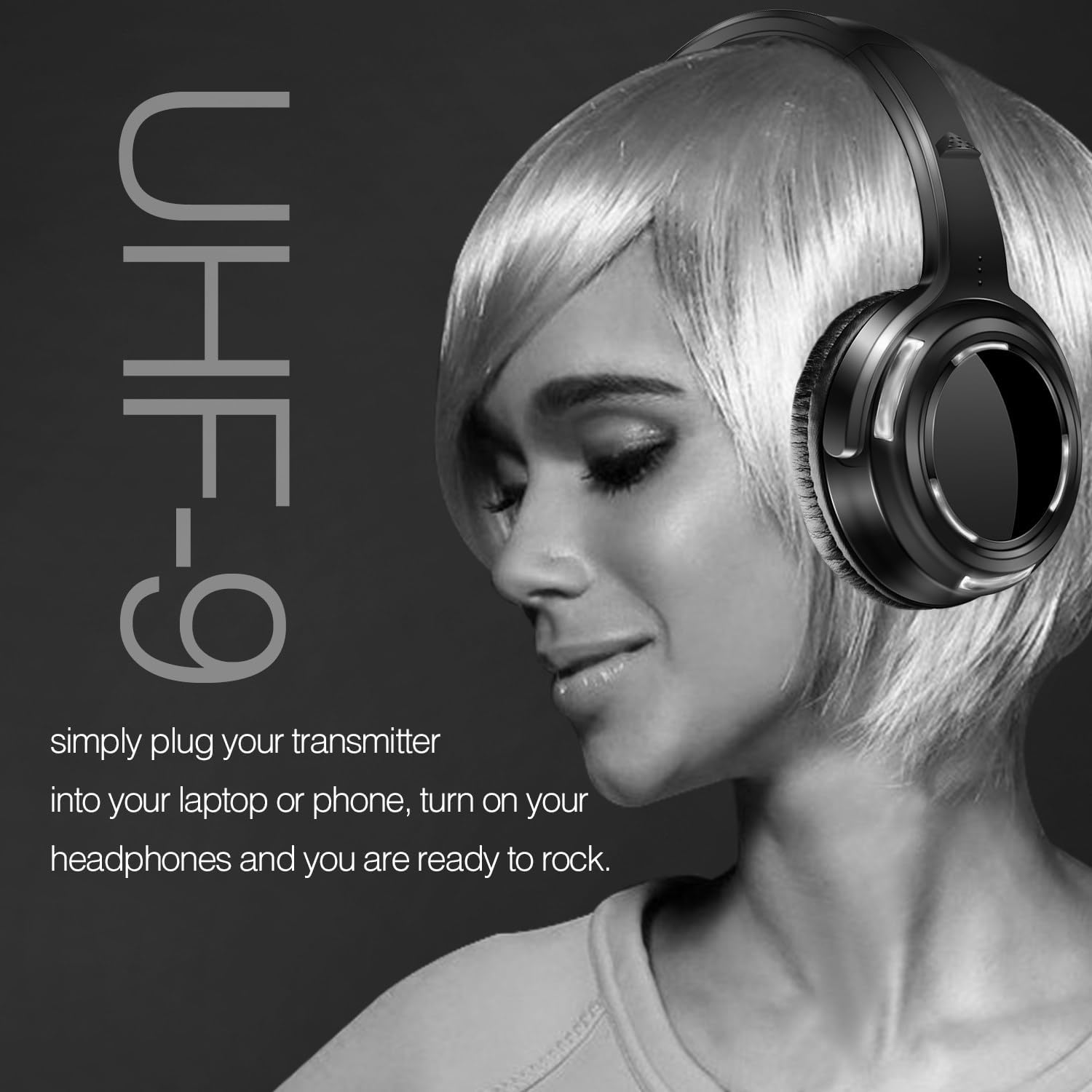 Professional Silent Disco LED Wireless Headphones and RF LED Silent Disco Earphones for iPod MP3 DJ Music Pary Club (20 led Headphone + 1 Transmitter)