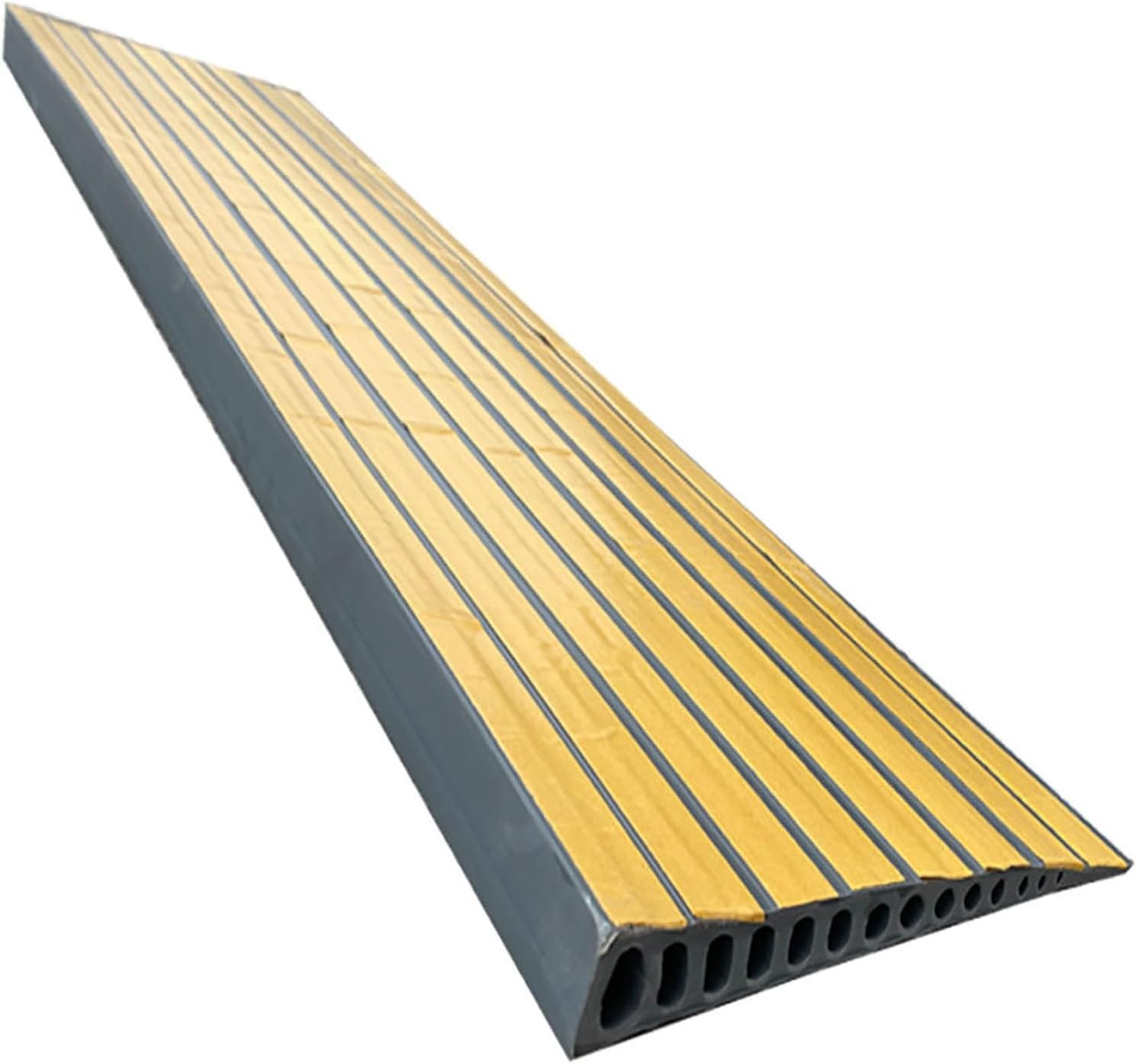 Rubber Door Threshold Ramp, Heavy-Duty Wheelchair & Vehicle Ramp for Doorways & Garages, Ideal for Home, Elderly, Wheelchairs & More - Multiple Heights Available