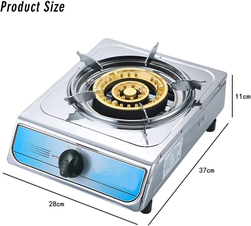 Portable Gas Stove,Cassette Stove,Max 22178BTU Single Burner Cassette Stove Piezo-Ceramic Ignition for Home Use Food Stalls and Canteens