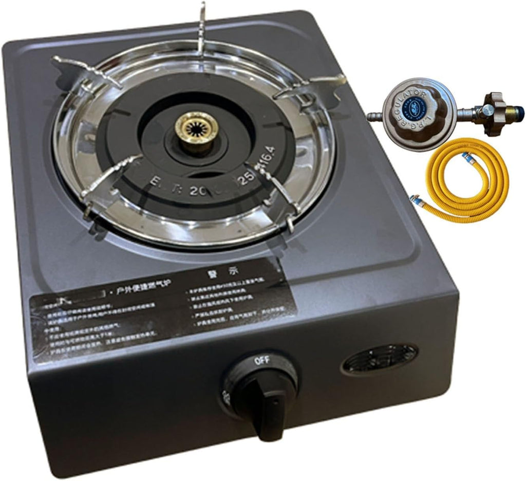 Portable Gas Stove,Cassette Stove,Max 13648BTU Single Burner Cassette Stove Piezo-Ceramic Ignition for Home Use Food Stalls and Canteens