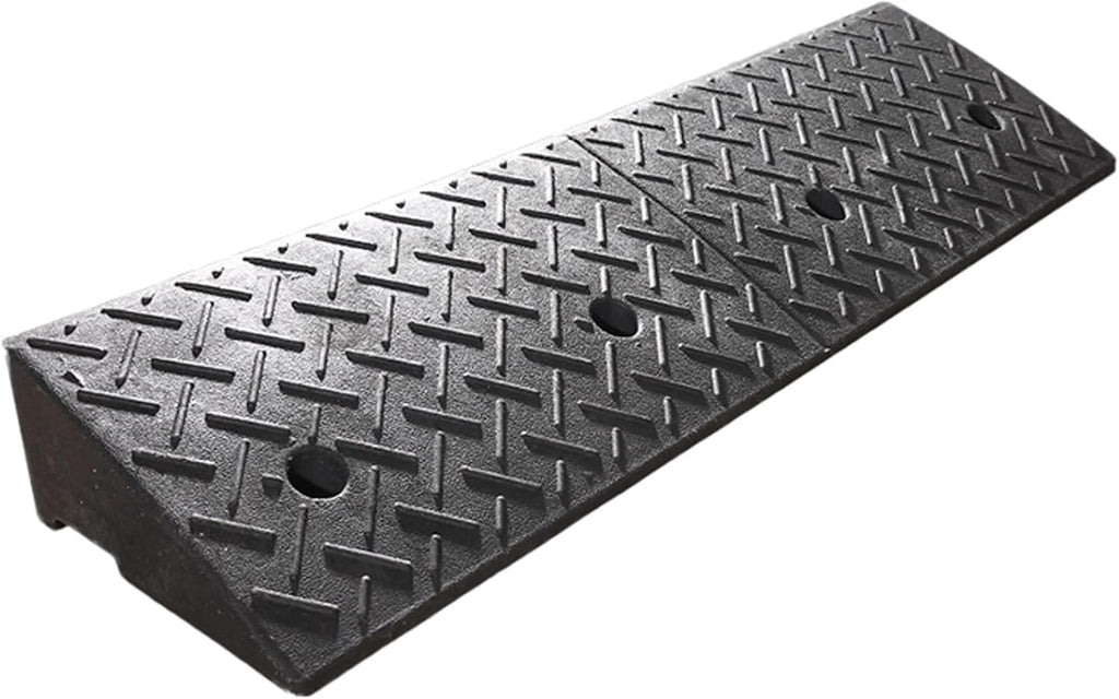 Rubber and Plastic Curb Ramp, Multiple, Threshold Ramp, Strong Load-Bearing, Suitable for Entryway, Bike, Pets, Sidewalk(100 * 30 * 12cm/39 * 12 * 5in)