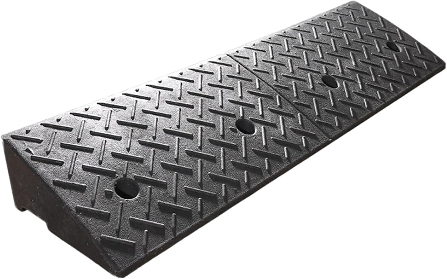 Rubber and Plastic Curb Ramp, Multiple, Threshold Ramp, Strong Load-Bearing, Suitable for Entryway, Bike, Pets, Sidewalk(100 * 30 * 15cm/39 * 12 * 6in)